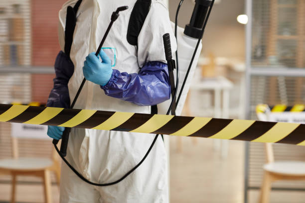 Professional Biohazard Cleanup technician working in West Hempstead, NY